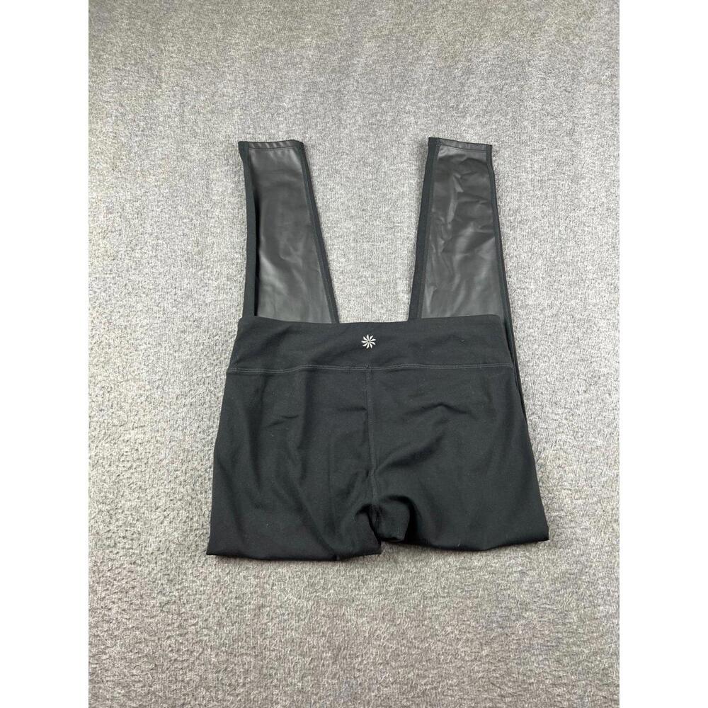 Athleta Women's Black Faux Leather Leggings Size Small